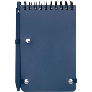 Logo trade promotional merchandise photo of: Thalaasa A6 hard cover ocean-bound notebook with ballpoint pen (black ink)