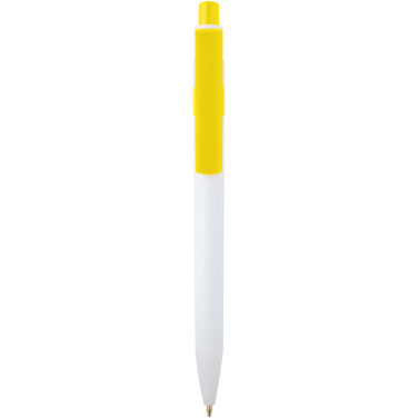 Logo trade promotional merchandise photo of: Unica recycled plastic ballpoint pen (black ink)