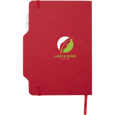 Logo trade promotional item photo of: Nexus A5 hard cover notebook with pen and pencil combo (black ink)