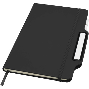 Logotrade promotional item picture of: Nexus A5 hard cover notebook with pen and pencil combo (black ink)