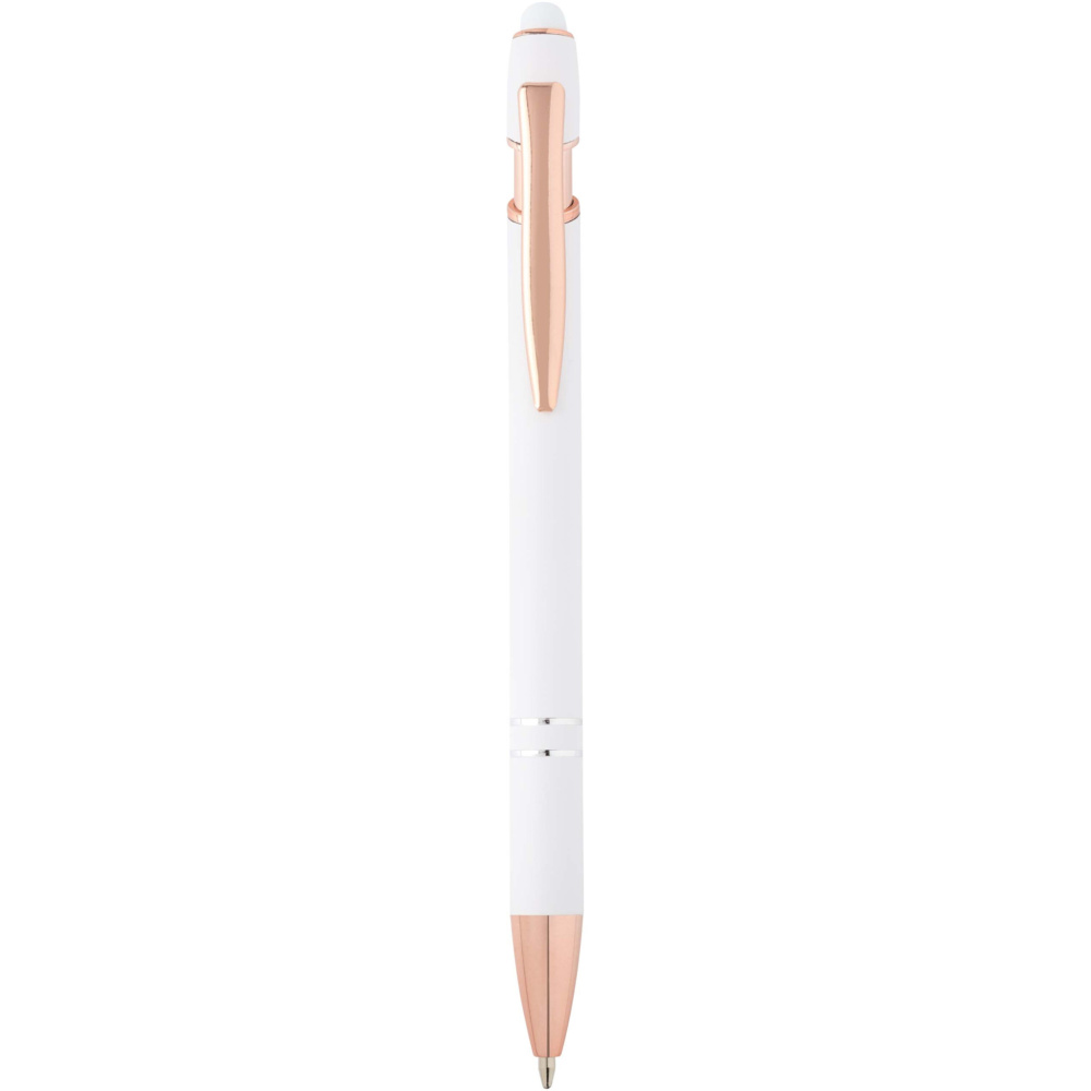 Logotrade corporate gift picture of: Nanna ballpoint pen with rose gold finish (blue ink)