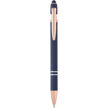 Logotrade promotional merchandise photo of: Nanna ballpoint pen with rose gold finish (blue ink)