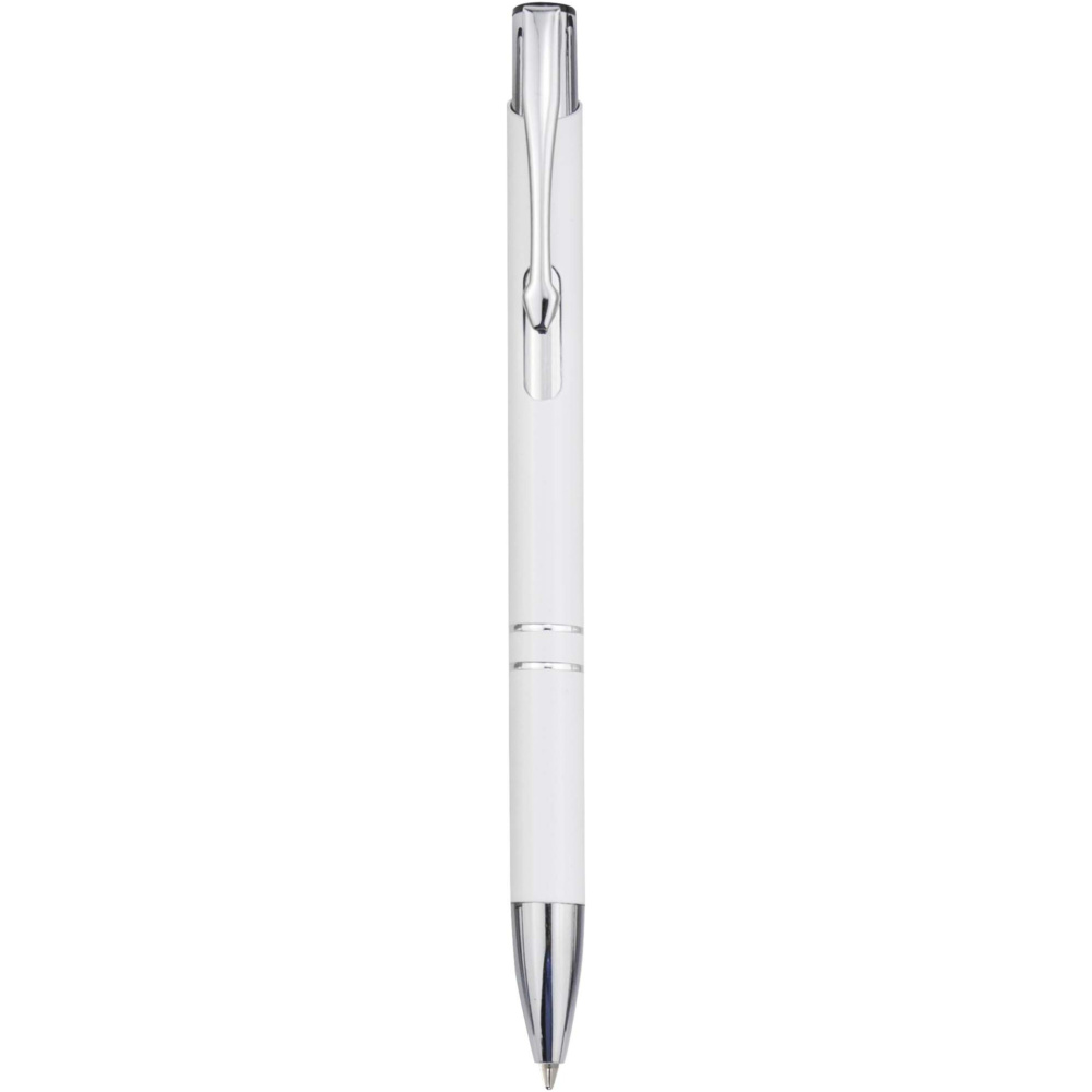 Logo trade promotional item photo of: Moneta recycled aluminium ballpoint pen (blue ink)
