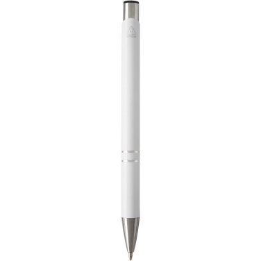 Logo trade advertising products image of: Moneta recycled aluminium ballpoint pen (blue ink)