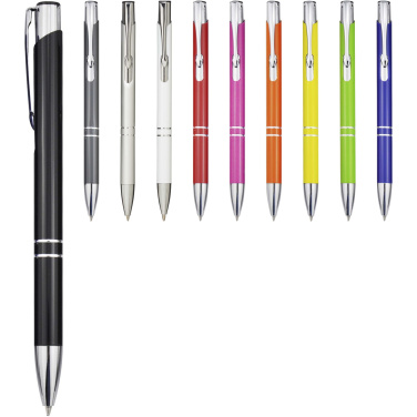 Logo trade promotional items picture of: Moneta recycled aluminium ballpoint pen (blue ink)