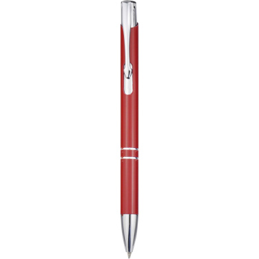 Logo trade promotional merchandise photo of: Moneta recycled aluminium ballpoint pen (blue ink)
