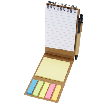 Logotrade promotional gift picture of: Flipper sticky notepad with ballpoint pen (black ink)