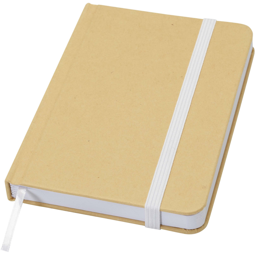 Logotrade promotional giveaway image of: Reed A6 recycled hard cover notebook with plain pages