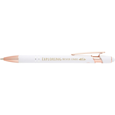 Logo trade corporate gifts image of: Nanna ballpoint pen with rose gold finish (black ink)