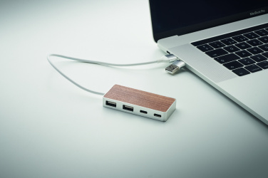 Logotrade business gift image of: USB hub 4 ports 27,5 cm