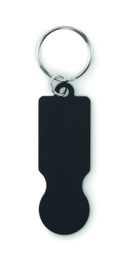 Logotrade promotional product image of: Key ring with trolley token