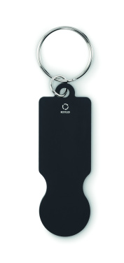 Logotrade promotional merchandise picture of: Key ring with trolley token