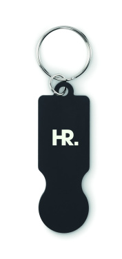 Logotrade promotional merchandise image of: Key ring with trolley token