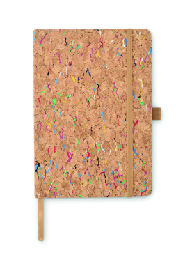 Logo trade promotional item photo of: A5 cork coloured notebook