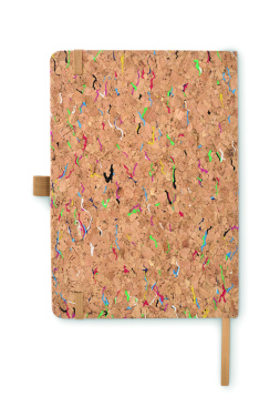 Logo trade business gifts image of: A5 cork coloured notebook