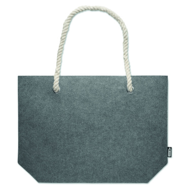 Logo trade promotional gift photo of: RPET felt beach bag