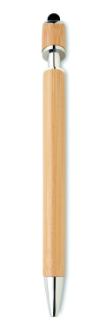 Logo trade promotional items image of: Ball pen in bamboo