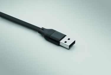 Logo trade corporate gifts picture of: 60W cable keyring recycled ABS