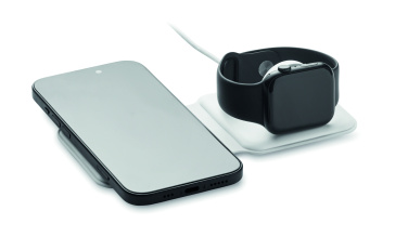 Logo trade promotional gifts picture of: 2 in 1 foldable charger 15W