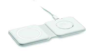 Logotrade promotional item picture of: 2 in 1 foldable charger 15W