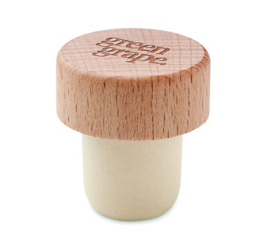 Logotrade promotional giveaways photo of: Beech wood bottle stopper
