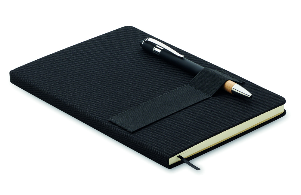 Logo trade advertising product photo of: A5 RPET notebook with pen