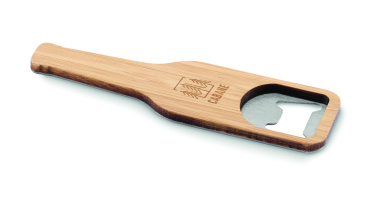 Logo trade promotional merchandise image of: Bamboo bottle opener