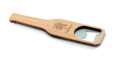 Logo trade promotional products image of: Bamboo bottle opener