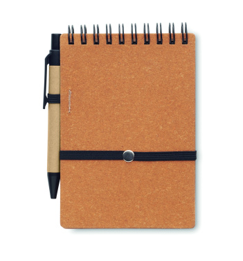 Logotrade promotional giveaway picture of: Recycled notebook with ball pen