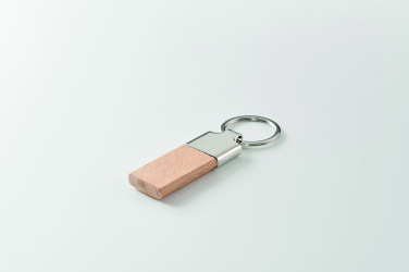 Logotrade promotional product picture of: Key ring with rubber wood