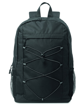 Logo trade advertising products picture of: 600D RPET polyester backpack