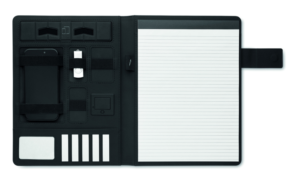 Logotrade corporate gift picture of: A4 folder and wireless charger