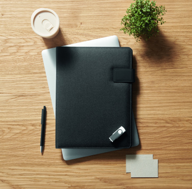 Logo trade promotional gift photo of: A4 folder and wireless charger