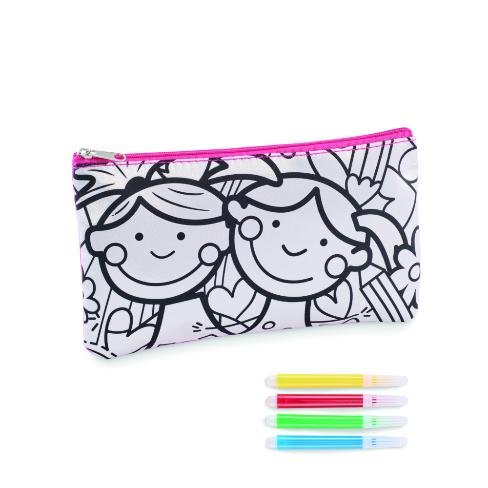 Logo trade promotional items picture of: Pencil case with markers