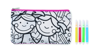 Logo trade promotional item photo of: Pencil case with markers