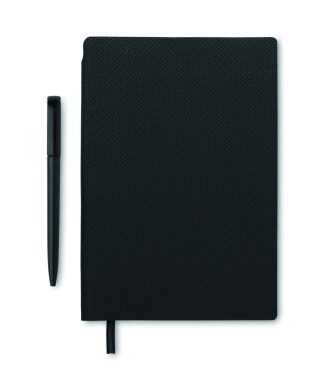 Logo trade corporate gifts picture of: A5 PU notebook with pen