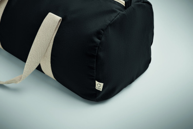 Logo trade promotional giveaways picture of: Recycled cotton sports bag