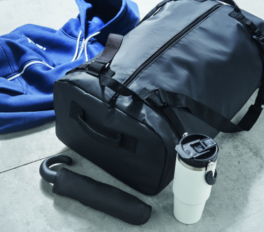 Logo trade advertising products image of: Travel tarpaulin duffle bag