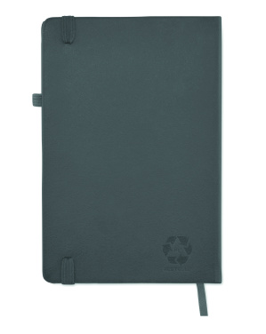 Logo trade promotional merchandise image of: Recycled Leather A5 notebook