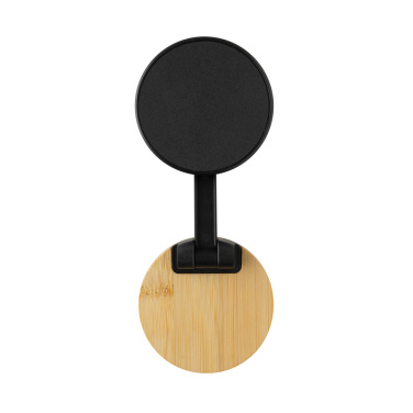 Logotrade promotional item picture of: Magmount RCS recycled plastic and bamboo phone stand