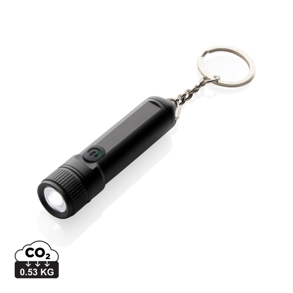 Logotrade corporate gift image of: Gear X rechargeable ultra bright keychain torch