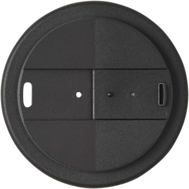 Logo trade business gifts image of: Americano® Eco 350 ml recycled tumbler with spill-proof lid