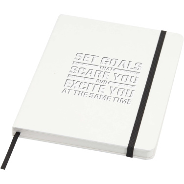 Logo trade advertising products picture of: Holm A5 stone paper hard cover notebook with lined pages