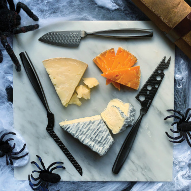 Logo trade promotional giveaways picture of: BOSKA Cheese Knife Set Monaco+ Black