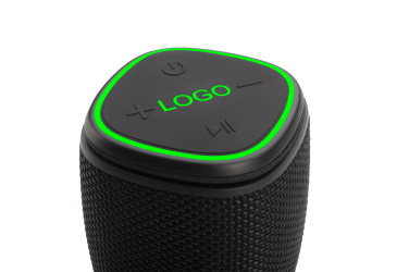 Logo trade promotional products image of: Bluetooth speaker HERMON Schwarzwolf
