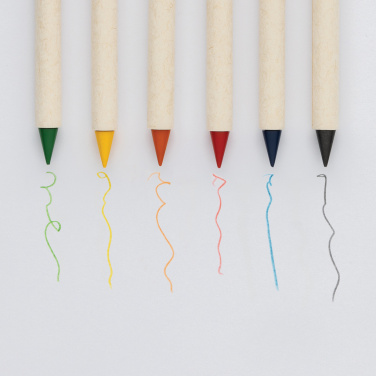 Logo trade promotional item photo of: Micki GRS infinity 6pc colouring pencil set