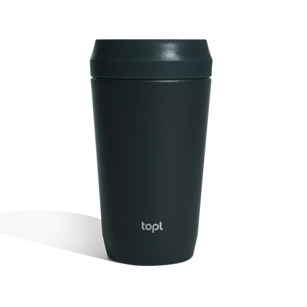 Logo trade corporate gifts picture of: Topl Recycled Steel To Go Tumbler Patented 360 Lid 354ml