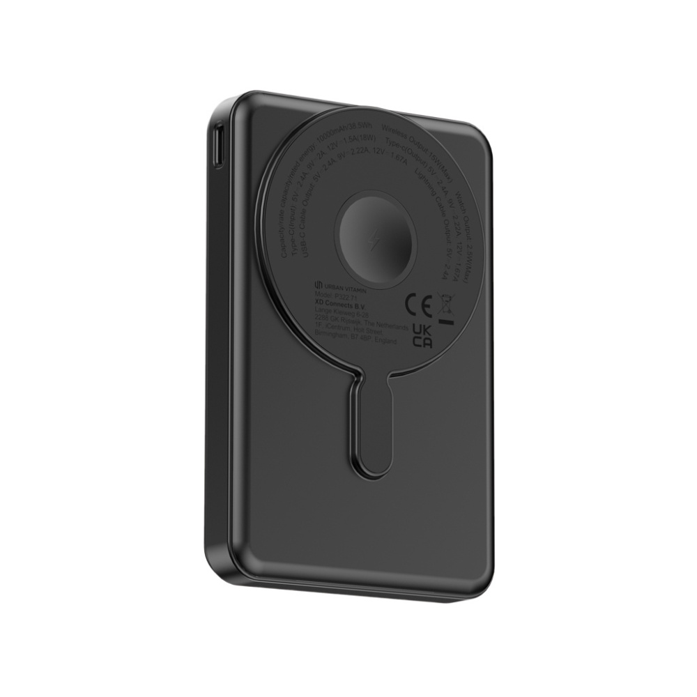 Logo trade promotional giveaways image of: Urban Vitamin Delano 5in1 10,000mah 20WPD magnetic powerbank