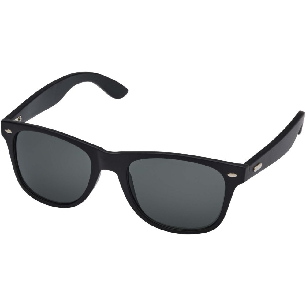 Logo trade promotional items image of: Arlo bamboo sunglasses with black coating