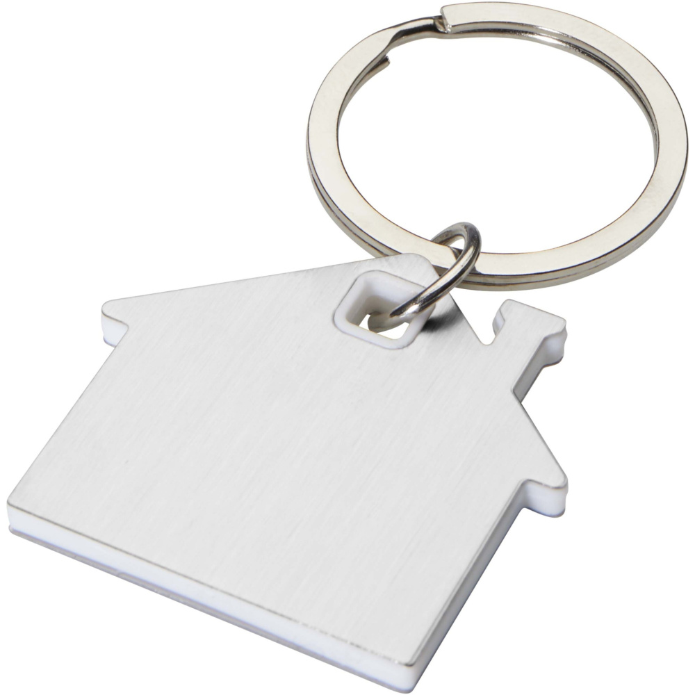 Logo trade promotional gifts picture of: Nook house-shaped keychain
